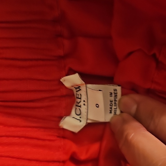 JCREW Red Scalloped Skirt - Picture 4 of 7